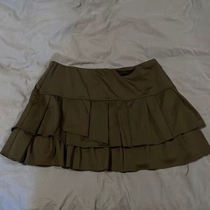 Lucky in Love Black Tiered Ruffle Skirt